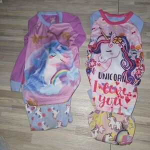 Unicorn 🦄 🦄 toddler‎ winter pajamas 4t